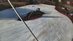 Spodní část sjezdovky skiareálu Karolinka