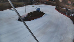 Spodní část sjezdovky skiareálu Karolinka