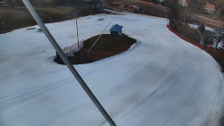 Spodní část sjezdovky skiareálu Karolinka