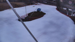 Spodní část sjezdovky skiareálu Karolinka