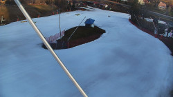 Spodní část sjezdovky skiareálu Karolinka