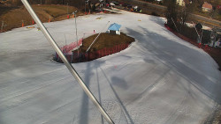 Spodní část sjezdovky skiareálu Karolinka