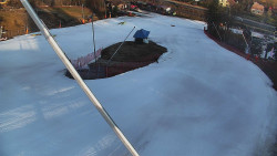 Spodní část sjezdovky skiareálu Karolinka