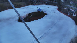 Spodní část sjezdovky skiareálu Karolinka