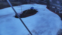 Spodní část sjezdovky skiareálu Karolinka