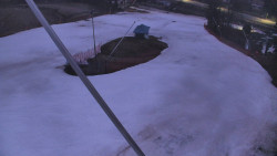 Spodní část sjezdovky skiareálu Karolinka