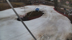 Spodní část sjezdovky skiareálu Karolinka