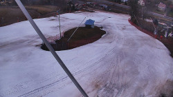 Spodní část sjezdovky skiareálu Karolinka