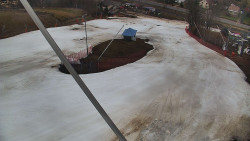 Spodní část sjezdovky skiareálu Karolinka