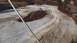 Spodní část sjezdovky skiareálu Karolinka