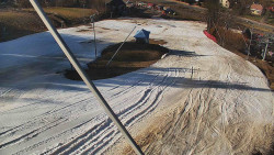 Spodní část sjezdovky skiareálu Karolinka