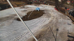 Spodní část sjezdovky skiareálu Karolinka