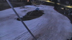 Spodní část sjezdovky skiareálu Karolinka