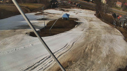 Spodní část sjezdovky skiareálu Karolinka