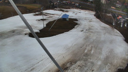 Spodní část sjezdovky skiareálu Karolinka