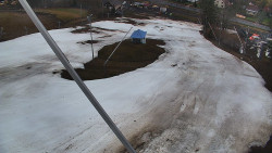 Spodní část sjezdovky skiareálu Karolinka