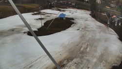 Spodní část sjezdovky skiareálu Karolinka