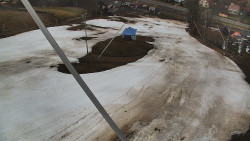 Spodní část sjezdovky skiareálu Karolinka