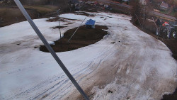 Spodní část sjezdovky skiareálu Karolinka