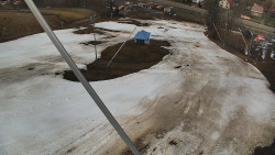 Spodní část sjezdovky skiareálu Karolinka