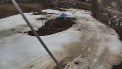 Spodní část sjezdovky skiareálu Karolinka