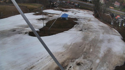 Spodní část sjezdovky skiareálu Karolinka