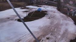 Spodní část sjezdovky skiareálu Karolinka