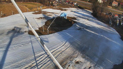 Spodní část sjezdovky skiareálu Karolinka