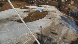 Spodní část sjezdovky skiareálu Karolinka