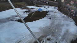 Spodní část sjezdovky skiareálu Karolinka