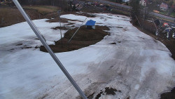 Spodní část sjezdovky skiareálu Karolinka