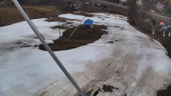 Spodní část sjezdovky skiareálu Karolinka