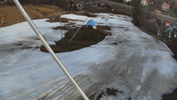 Spodní část sjezdovky skiareálu Karolinka