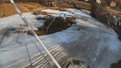 Spodní část sjezdovky skiareálu Karolinka