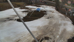 Spodní část sjezdovky skiareálu Karolinka