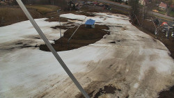 Spodní část sjezdovky skiareálu Karolinka