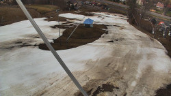 Spodní část sjezdovky skiareálu Karolinka