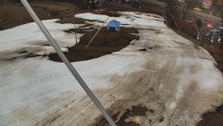 Spodní část sjezdovky skiareálu Karolinka