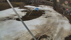 Spodní část sjezdovky skiareálu Karolinka