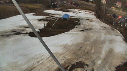 Spodní část sjezdovky skiareálu Karolinka