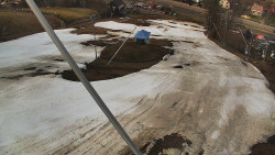 Spodní část sjezdovky skiareálu Karolinka