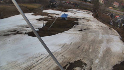 Spodní část sjezdovky skiareálu Karolinka