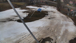 Spodní část sjezdovky skiareálu Karolinka