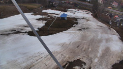 Spodní část sjezdovky skiareálu Karolinka