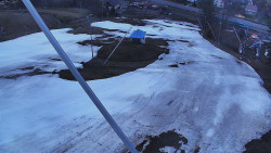 Spodní část sjezdovky skiareálu Karolinka