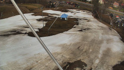 Spodní část sjezdovky skiareálu Karolinka