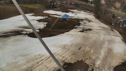 Spodní část sjezdovky skiareálu Karolinka