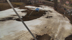 Spodní část sjezdovky skiareálu Karolinka