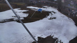 Spodní část sjezdovky skiareálu Karolinka