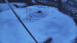 Spodní část sjezdovky skiareálu Karolinka